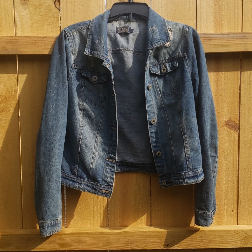 Distressed Jean Jacket